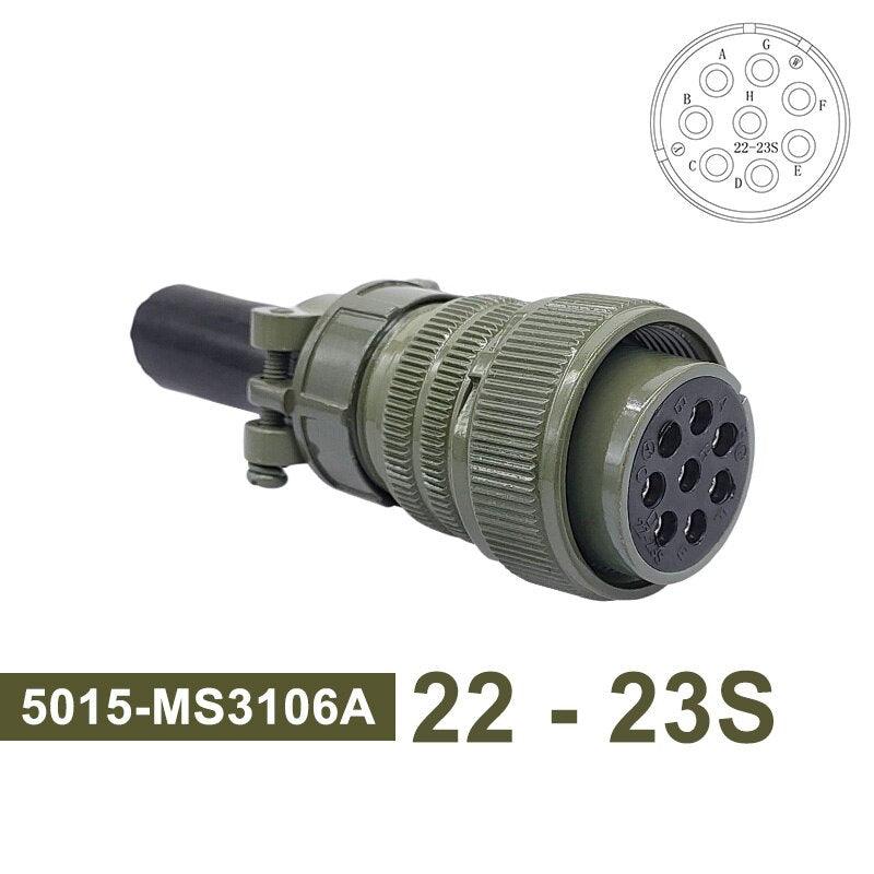 5015 MIL STD Military Specification Connector MS3102 Plug Socket MS3106 MS3108 22-14 22-23 MIL-C Circular Connector 8pin 19pin.