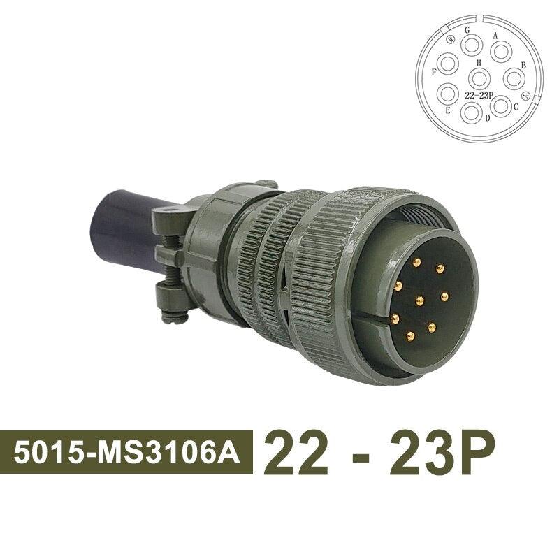 5015 MIL STD Military Specification Connector MS3102 Plug Socket MS3106 MS3108 22-14 22-23 MIL-C Circular Connector 8pin 19pin.