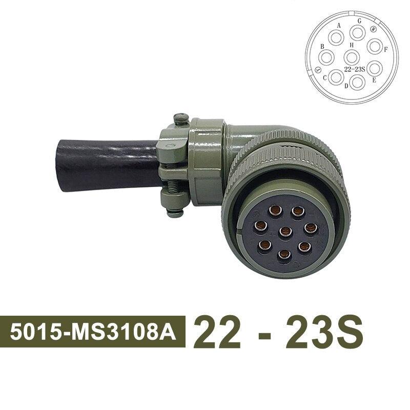 5015 MIL STD Military Specification Connector MS3102 Plug Socket MS3106 MS3108 22-14 22-23 MIL-C Circular Connector 8pin 19pin.