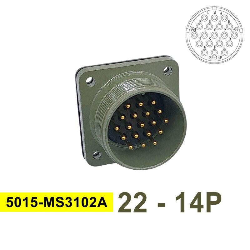 5015 MIL STD Military Specification Connector MS3102 Plug Socket MS3106 MS3108 22-14 22-23 MIL-C Circular Connector 8pin 19pin.