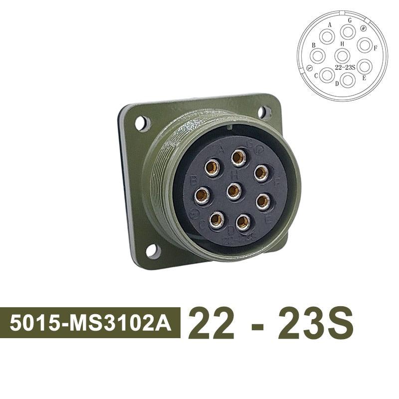 5015 MIL STD Military Specification Connector MS3102 Plug Socket MS3106 MS3108 22-14 22-23 MIL-C Circular Connector 8pin 19pin.