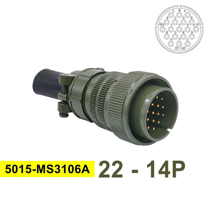 5015 MIL STD Military Specification Connector MS3102 Plug Socket MS3106 MS3108 22-14 22-23 MIL-C Circular Connector 8pin 19pin.