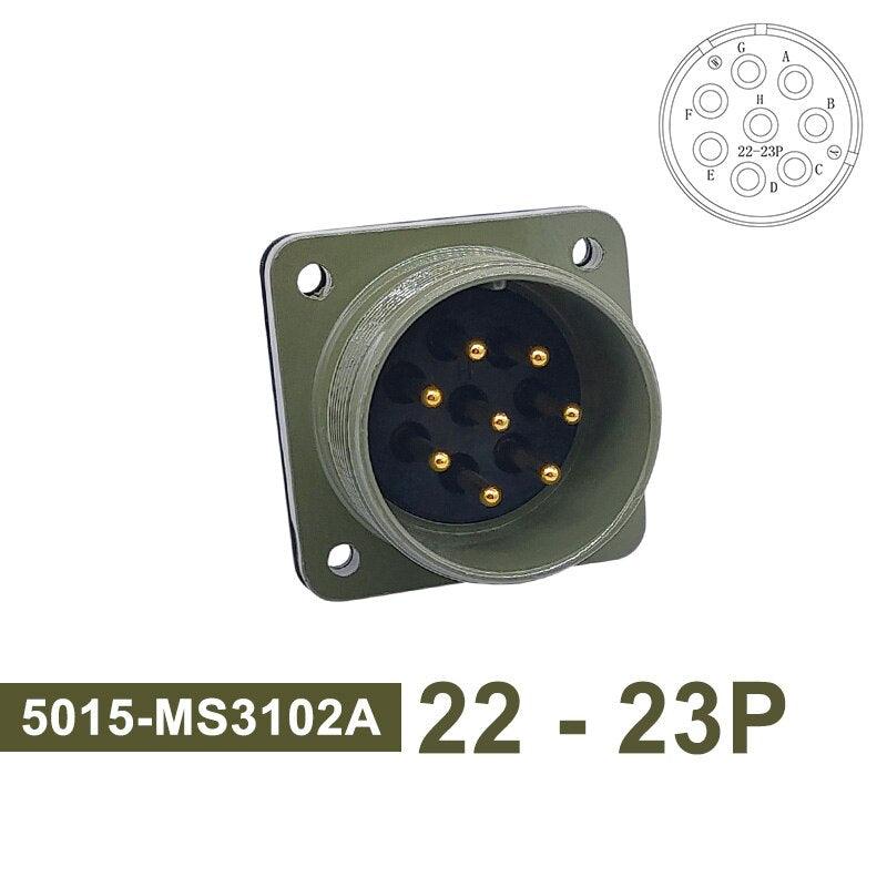 5015 MIL STD Military Specification Connector MS3102 Plug Socket MS3106 MS3108 22-14 22-23 MIL-C Circular Connector 8pin 19pin.