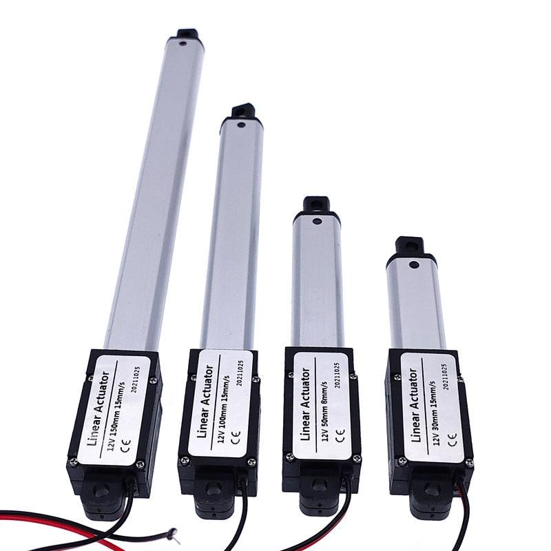 50mm DC 12V Mirco Electric Linear Actuator 30N/60N/90N/150N Motor Controller Mini Eectric Push Rod Putter.