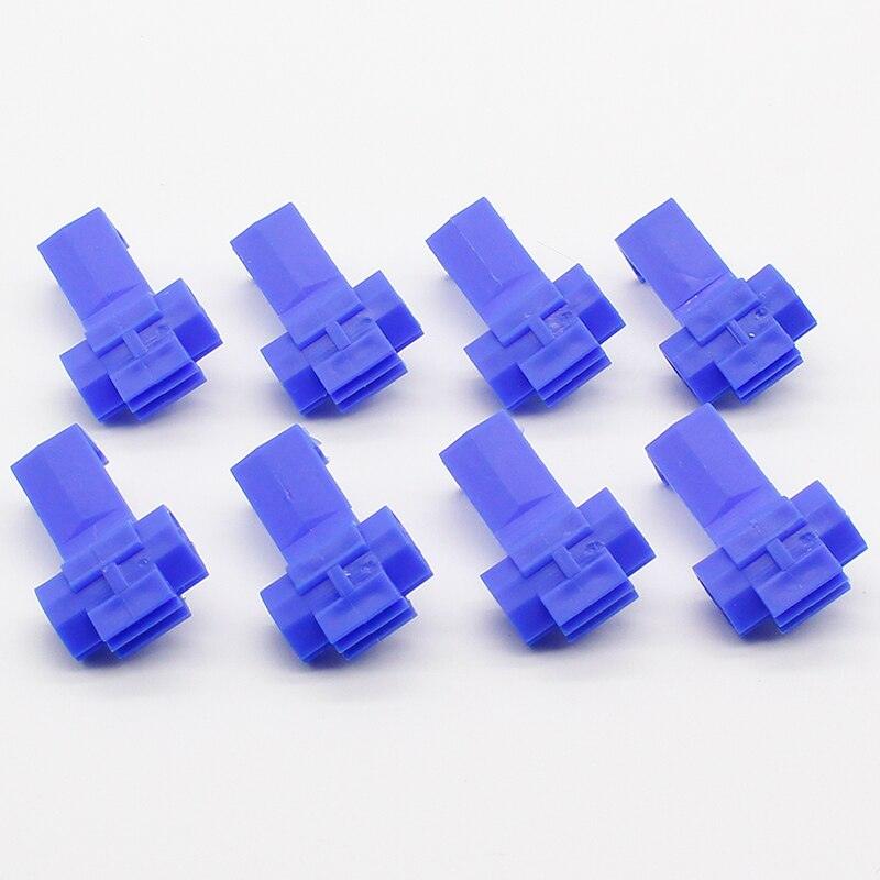 50PCS Blue Scotch Lock Wire Electrical Cable Connectors Quick Splice Terminals Crimp.