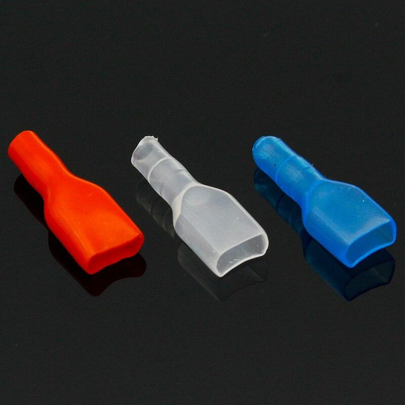 50pcs Cover Case for 6.3mm Crimp Terminal Spade Connector 6.3 terminal cap.