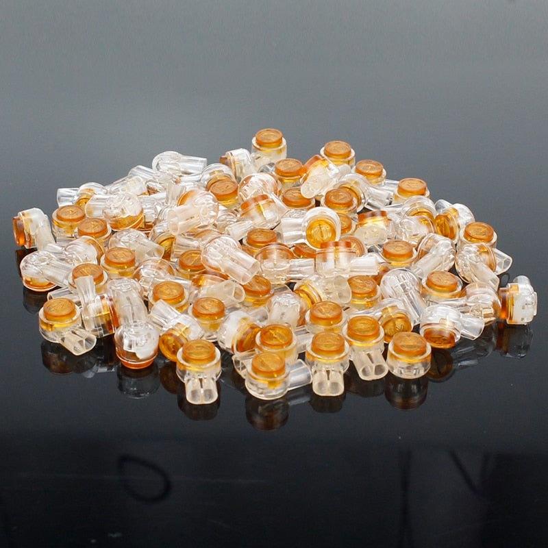 50pcs Rj45 Connector Crimp Connection Terminals K1 K2 K3 Connector Waterproof Wiring Ethernet Cable Telephone Cord Terminals.