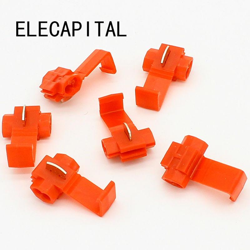 50PCS Scotch Lock Wire Electrical Cable Connectors Quick Splice Terminals Crimp.