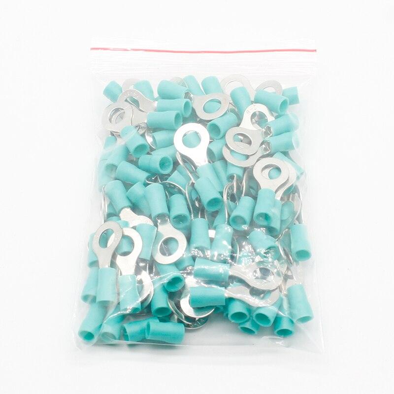 50PCS/100PCS RV2-6 Ring insulated terminal Cable Wire Connector Electrical Crimp Terminal.