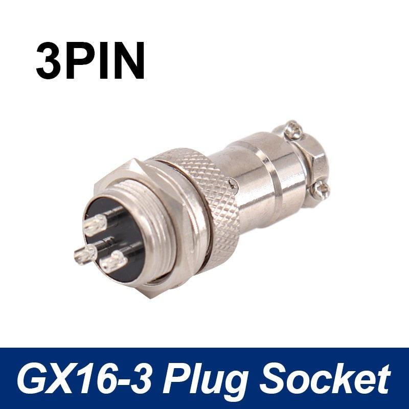 5/8' GX16  Aviation Cable Connector  2Pin-10pin Male Plug & Female Socket Connectors.