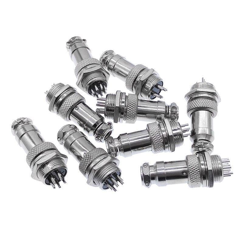 5/8' GX16  Aviation Cable Connector  2Pin-10pin Male Plug & Female Socket Connectors.