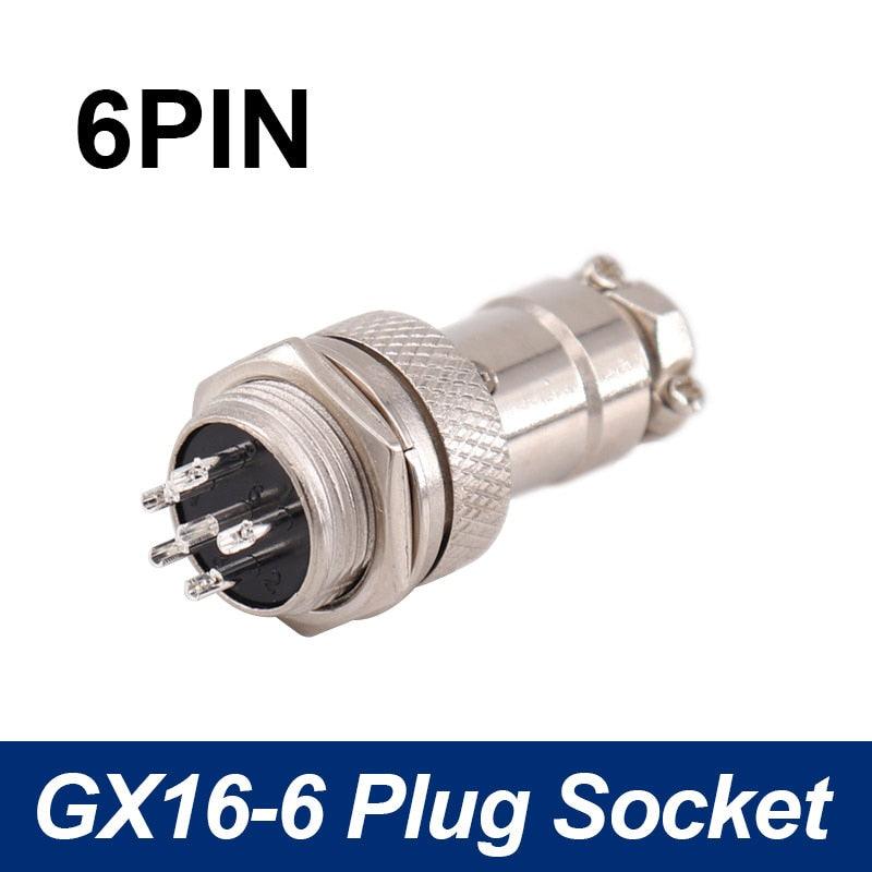 5/8' GX16  Aviation Cable Connector  2Pin-10pin Male Plug & Female Socket Connectors.