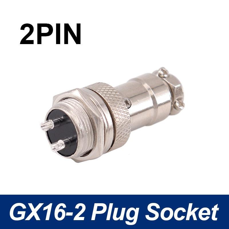 5/8' GX16  Aviation Cable Connector  2Pin-10pin Male Plug & Female Socket Connectors.