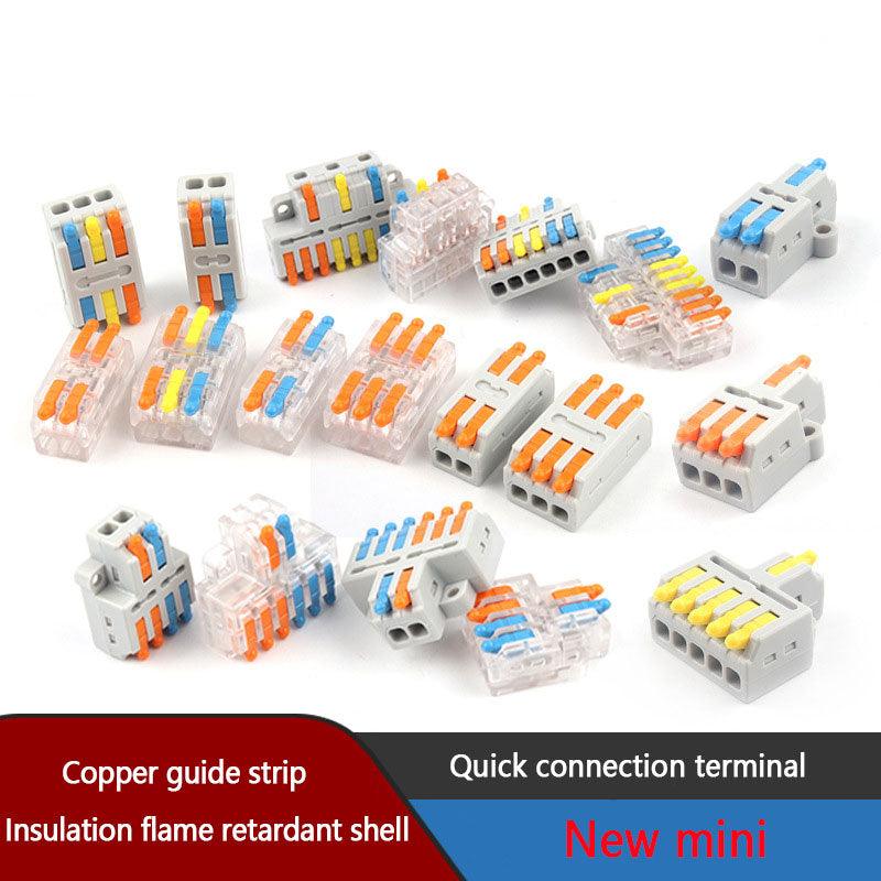 5PCS 1 in Multiple Out Quick Wiring Connector Universal Splitter Wiring Cable Push-in Can Combined Butt Home Terminal Block D 22.