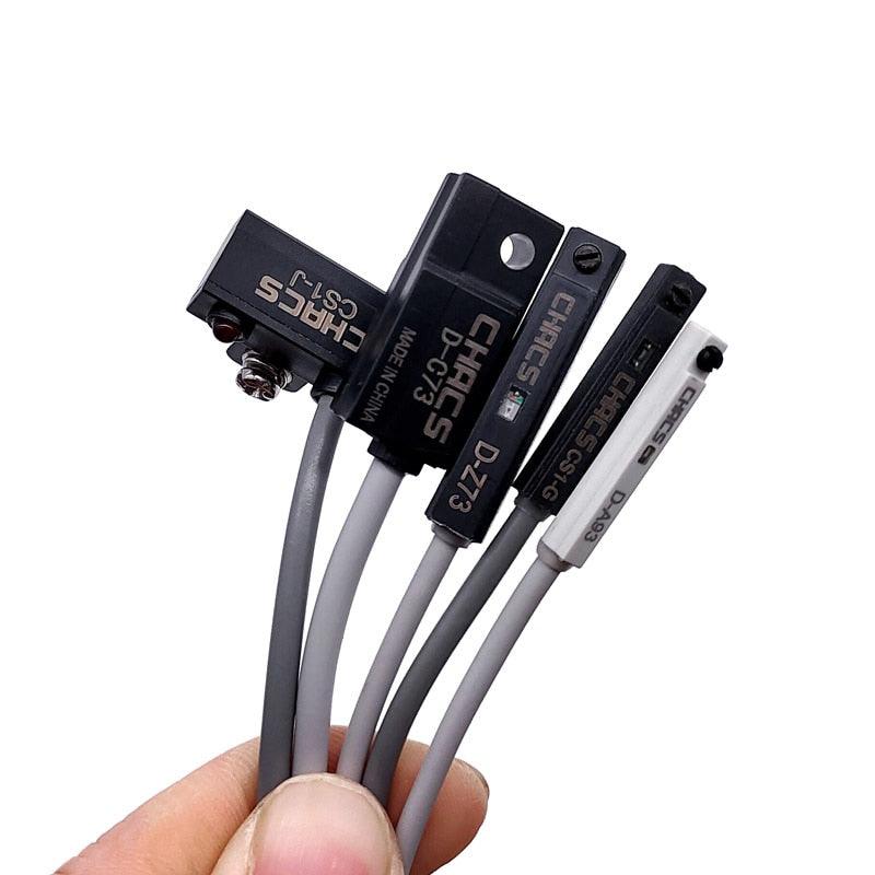 5PCS D-C73 for Air Pneumatic Cylinder Magnetic Reed Switch proximity sensor DC/AC 5V-120V.