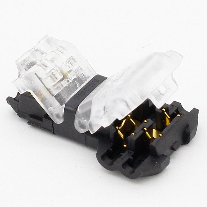 5Pcs/lot 2 Pin 2 Way 300v 10a Universal Compact Wire Wiring Connector T SHAPE Conductor Terminal Block With Lever AWG 18-24.