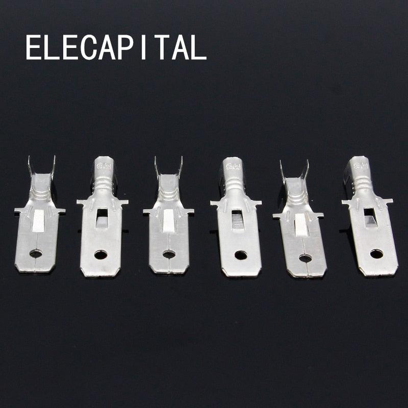 6.3mm Crimp Terminal Male Spade Connector.