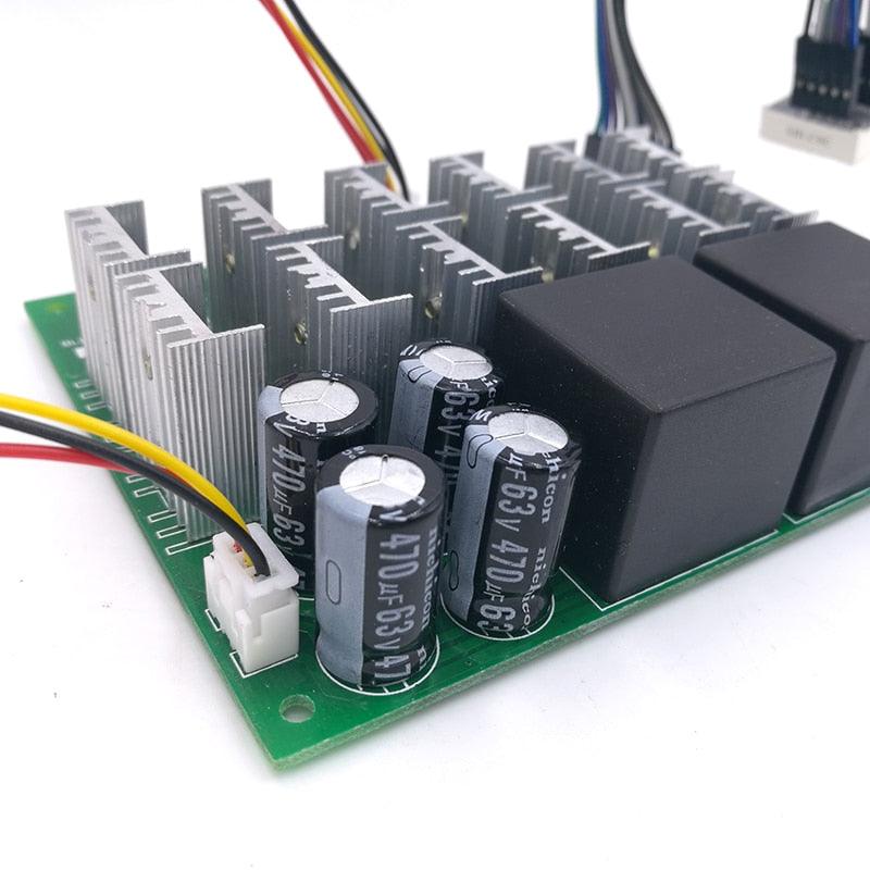 60A Digital display PWM speed controller module 10-55V 0~100% adjustable forward reversal.