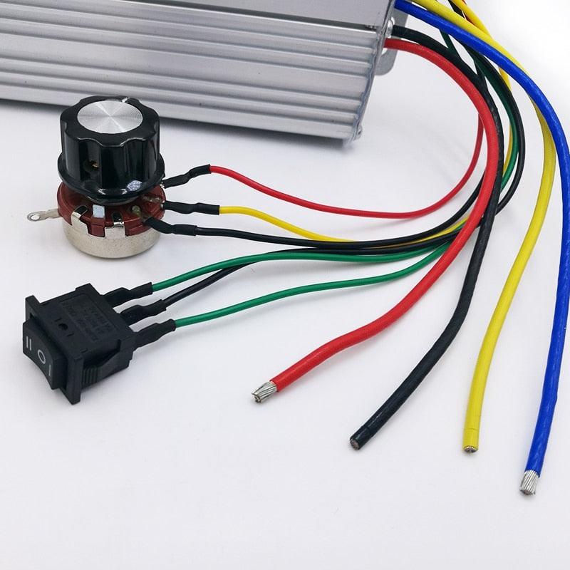 70A DC motor Speed Controller 12V-60V Reversible PWM Control Forward Reverse Switch.