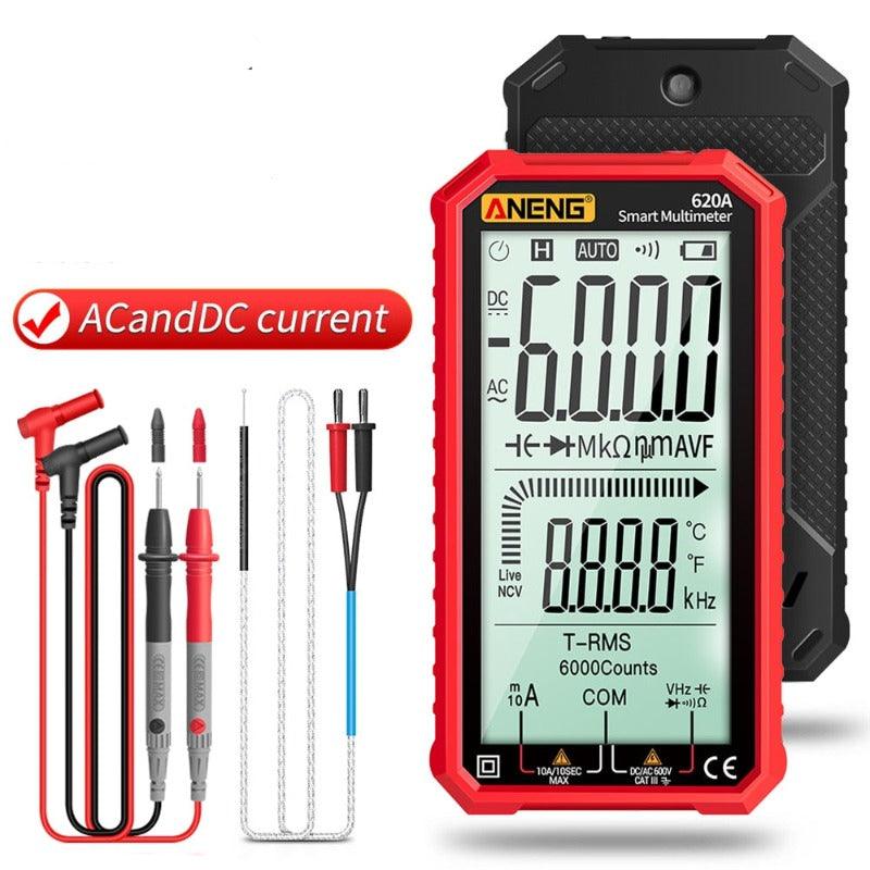 ANENG- 620A Digital Multimeter Transistor Testers| Red/Black Optional.