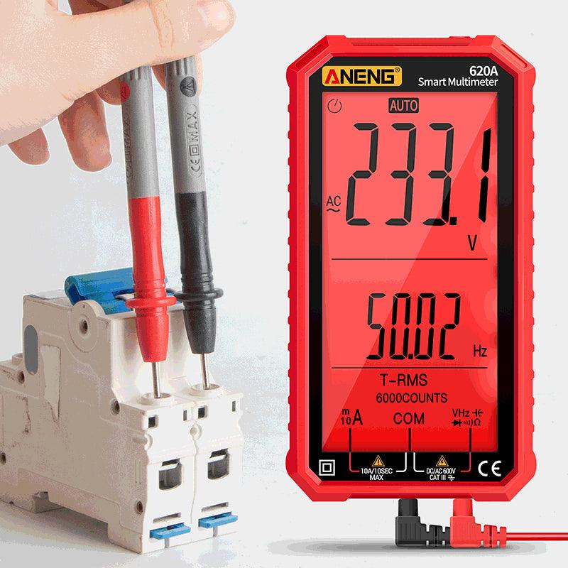 ANENG- 620A Digital Multimeter Transistor Testers| Red/Black Optional.