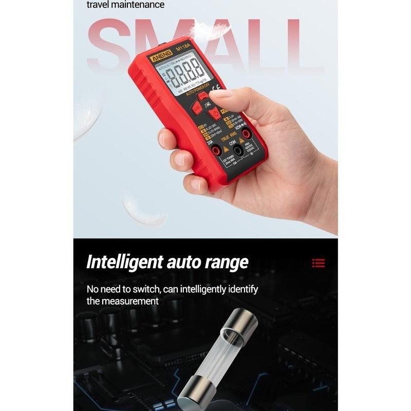 ANENG- M118A Digital Mini Multimeter Tester Auto Mmultimetro| True Rms Tranistor Meter.