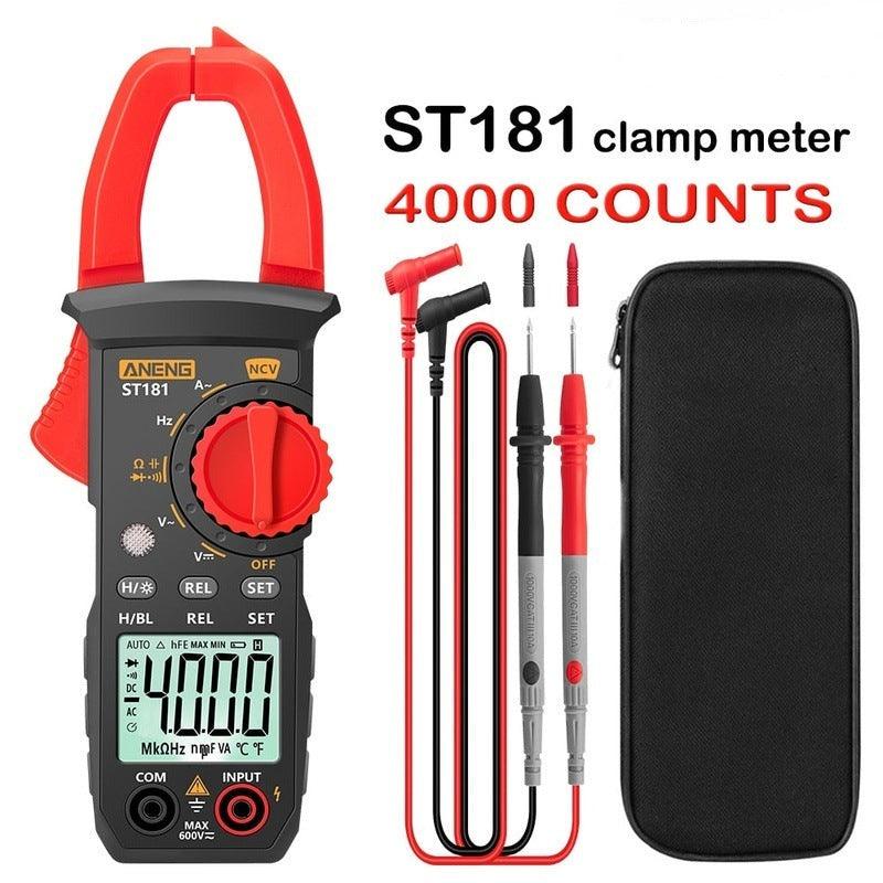 ANENG- ST181 Clamp Meter| DC/AC Current 4000 Counts  Ohm Test.