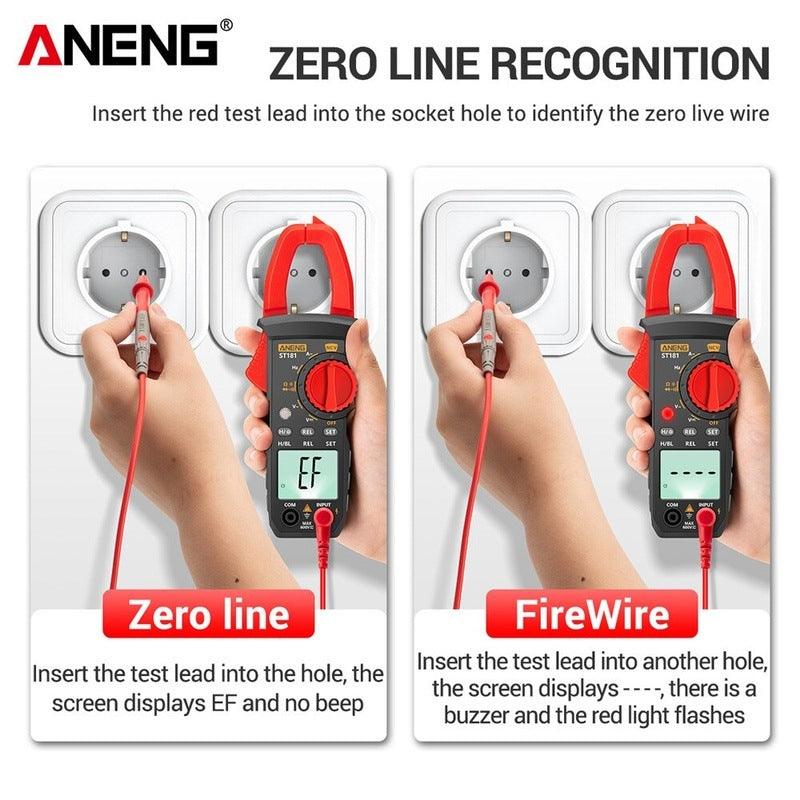 ANENG- ST181 Clamp Meter| DC/AC Current 4000 Counts  Ohm Test.