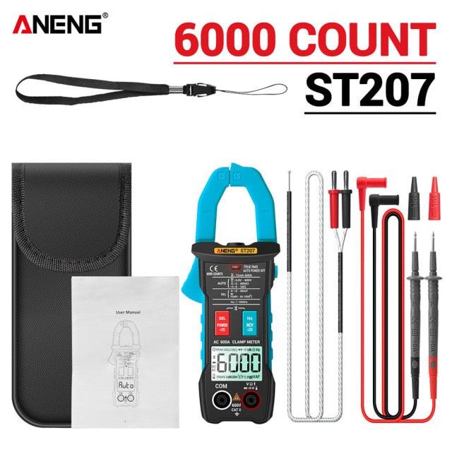 ANENG- ST207 Digital Bluetooth Multimeter Clamp Meter| AC Current Hz Capacitance Ohm.