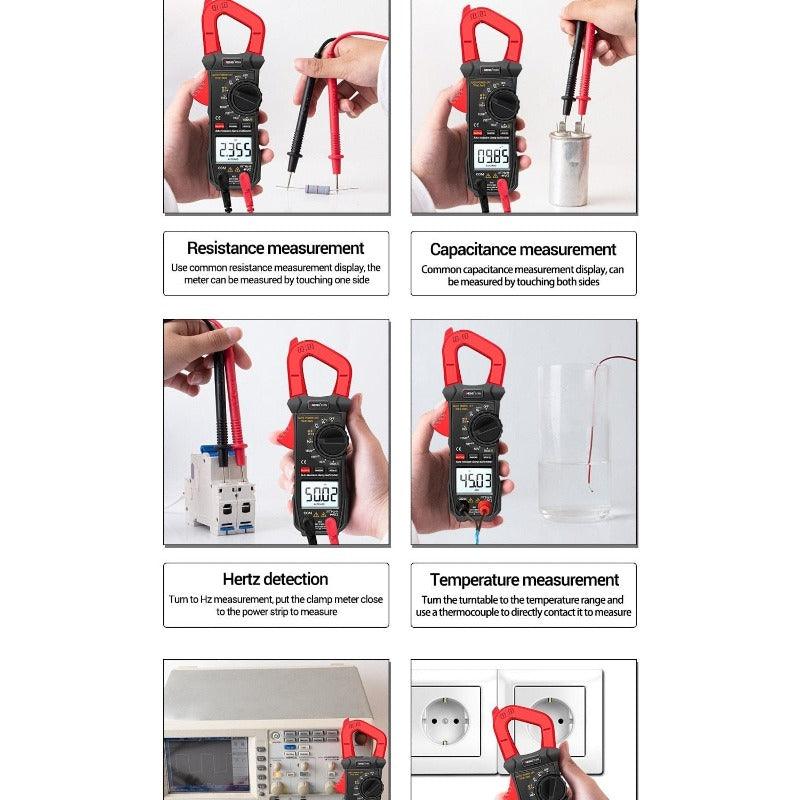 ANENG- ST209| 6000 counts True RMS Amp DC/AC Current Clamp tester Meters| voltmeter 400v Auto Range.