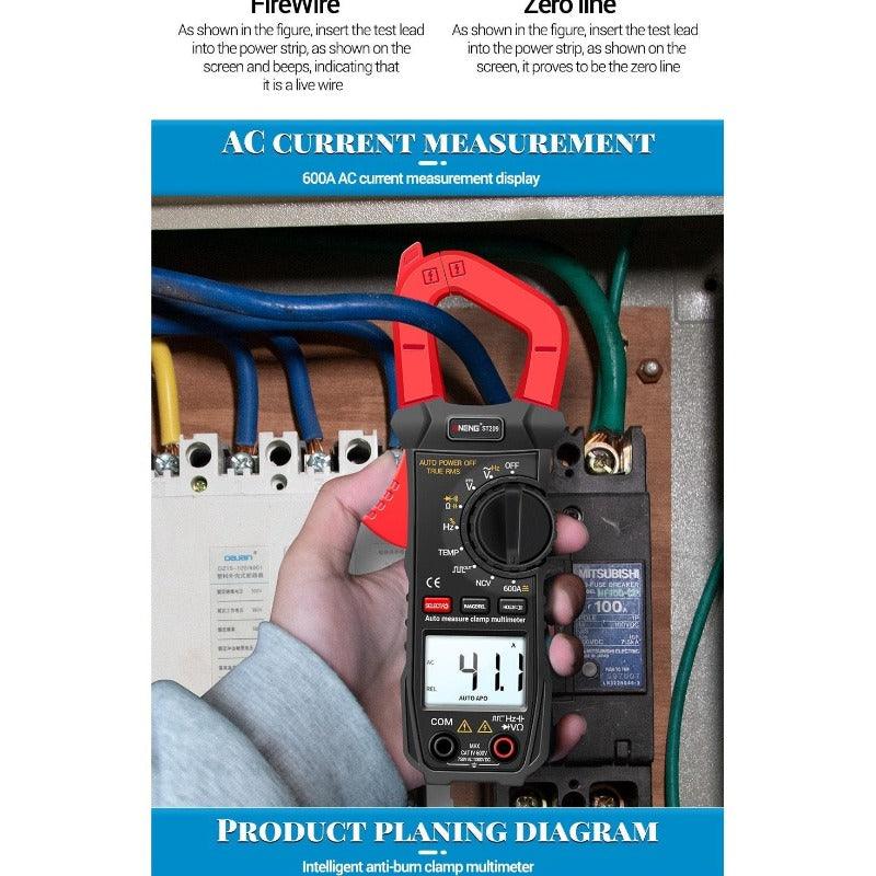ANENG- ST209| 6000 counts True RMS Amp DC/AC Current Clamp tester Meters| voltmeter 400v Auto Range.