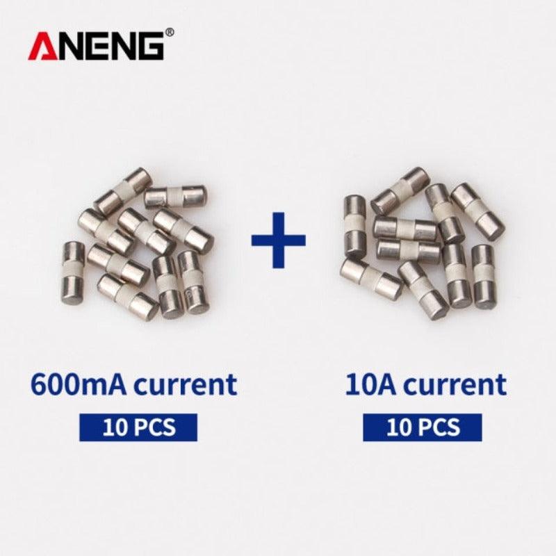 ANNENG- Ceramic Fuse For Multimeter Instrument 600mA 10A  ceramic British plug fuse.