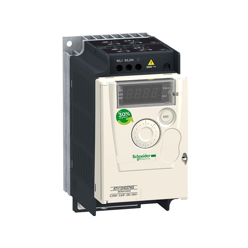 ATV12H037M2 universal inverter asynchronous motor Single-phase with heat sink 200-240VAC 2.4A 0.37KW Modbus IP20.