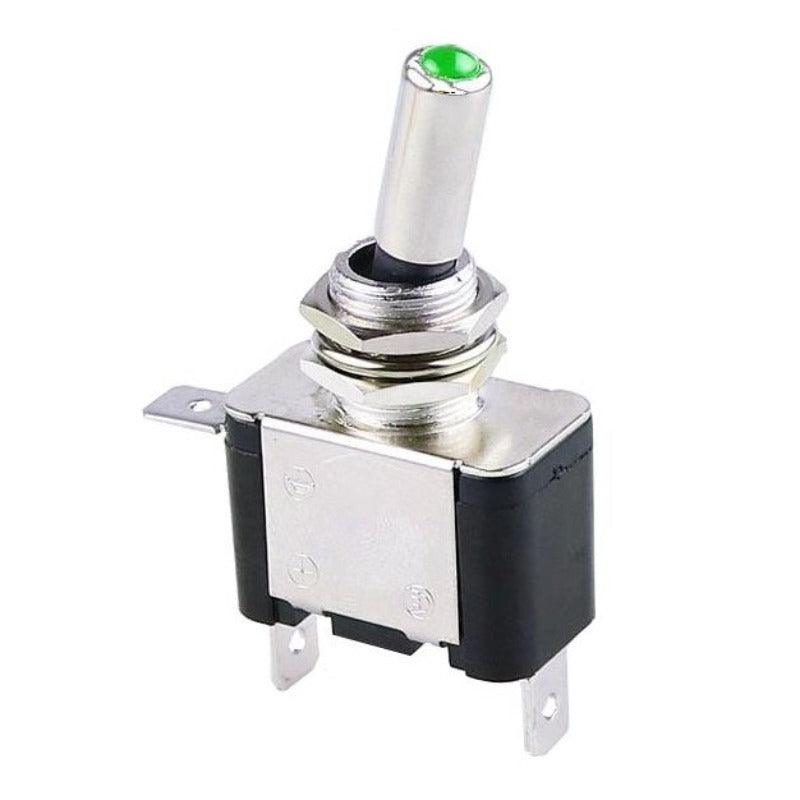 Auto Car Boat Truck Illuminated Led Toggle Switch| With Safety Aircraft Flip Up Cover Guard  12V20A transparent.