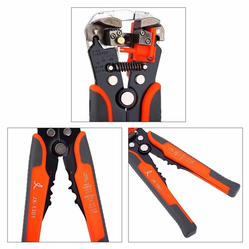 Cable Wire Stripper Cutter Crimper Automatic Multifunctional TAB Terminal Crimping| AWG24-10 0.2-6.0mm2.