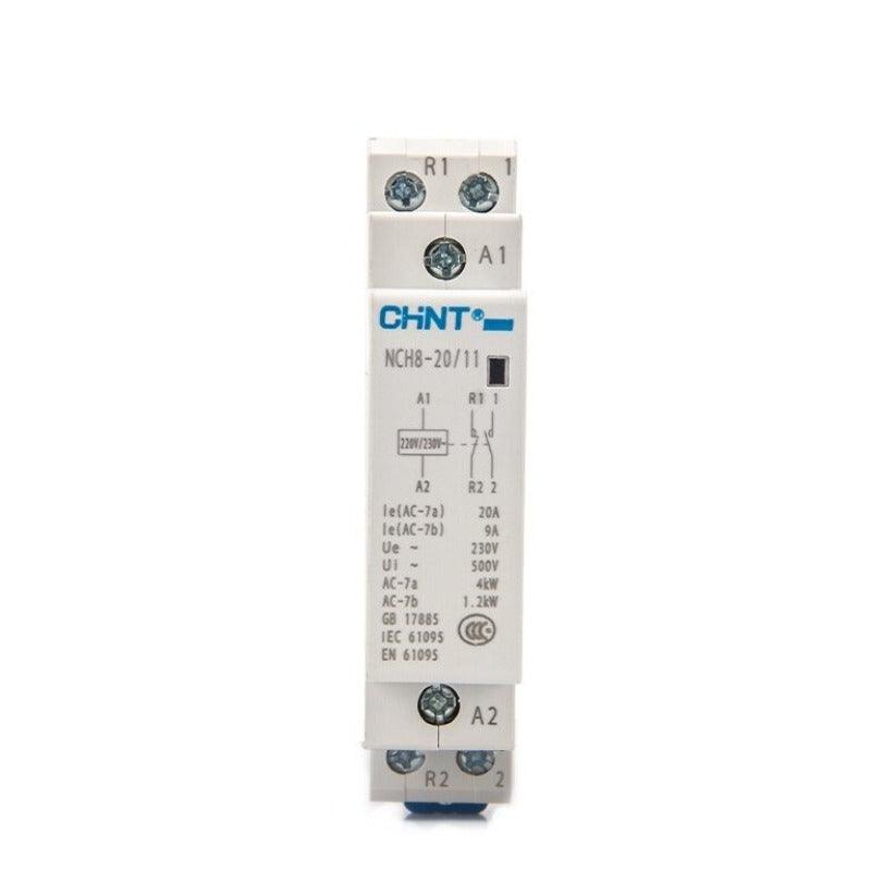 CHINT CHNT NCH8-20 Modular AC household Contactor 220V 230V AC 20A  1NO 1NC 2NO 2NC.