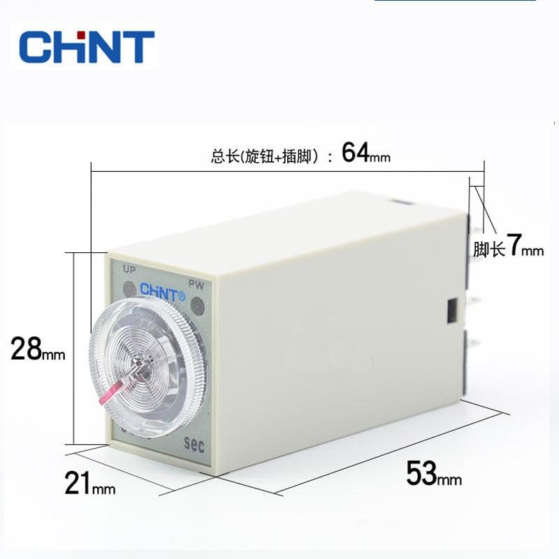 CHINT JSZ6-4 JSZ6-2 H3Y-4 H3Y-2 Power On time Delay Relay DC 12V 24V AC 220V 1S 5S 10S 60S Time Relay Switch.