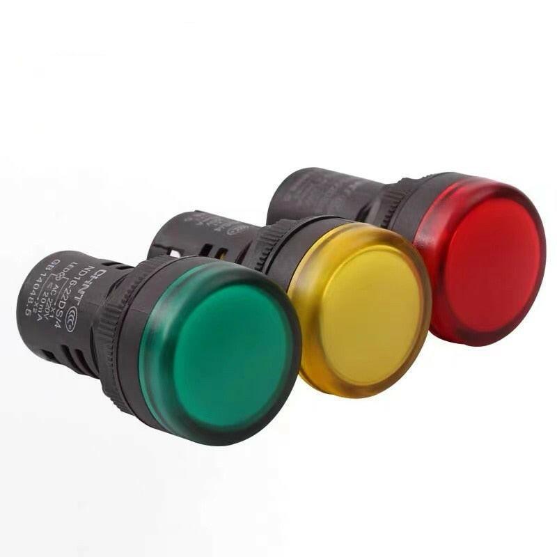 CHNT CHINT Indicator Light ND16-22DS Red Green Yellow White Blue Power LED Signal Lamp 220V 380V 24V.