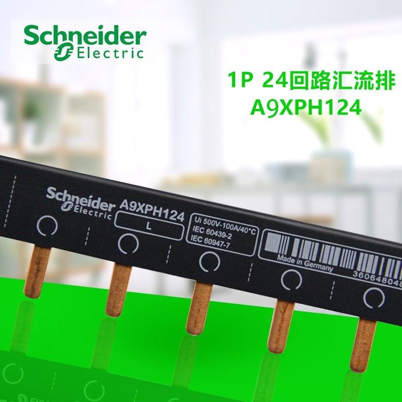 Circuit breaker connection,1P copper bar, copper teeth,comb Busbar,bus bar,single input single output 24 teeth 24 bit A9XPH124.