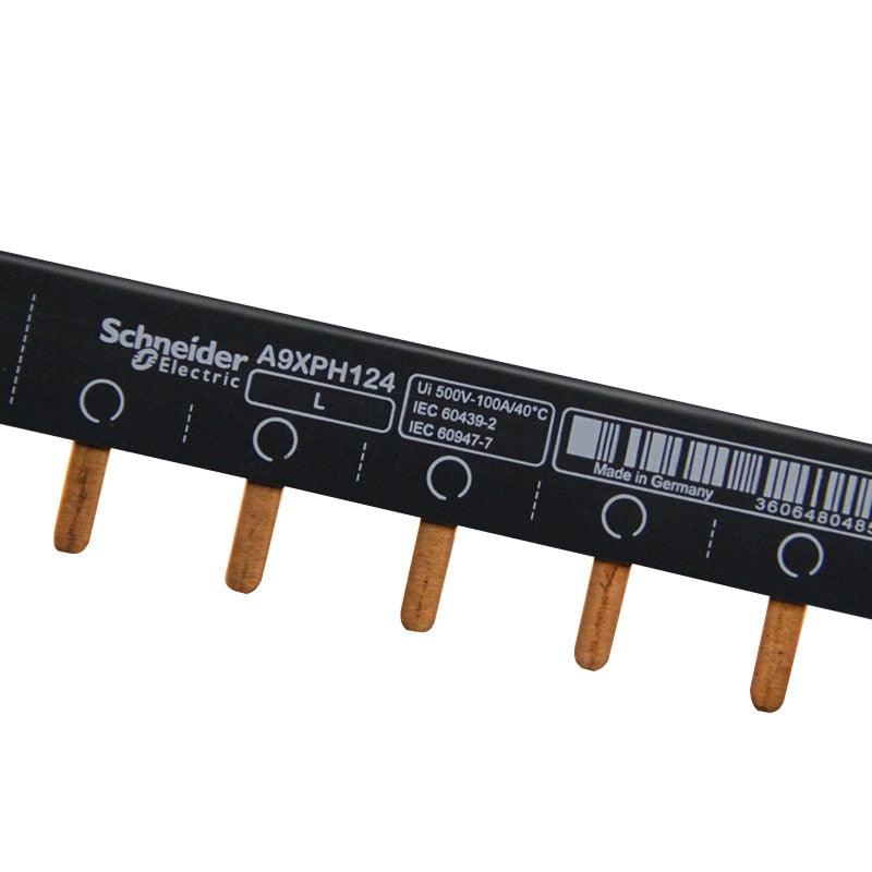 Circuit breaker connection,1P copper bar, copper teeth,comb Busbar,bus bar,single input single output 24 teeth 24 bit A9XPH124.