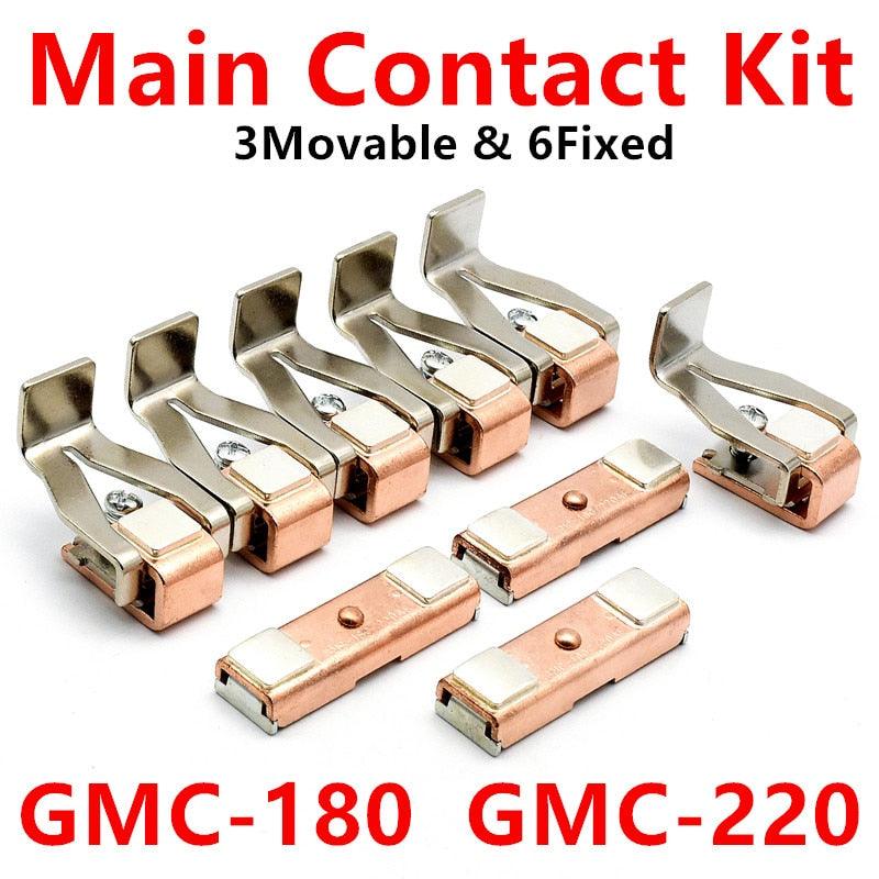 gmc contactor accessories,Contact Kit For GMC-180 GMC-220 MC-220A MC-185A Moving And Fixed Contact Kit magnetic contactor parts