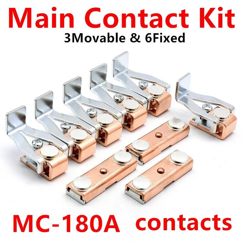 magnetic contactor parts,Contact Kit For GMC-180 GMC-220 MC-220A MC-185A Moving And Fixed Contact Kit magnetic contactor parts