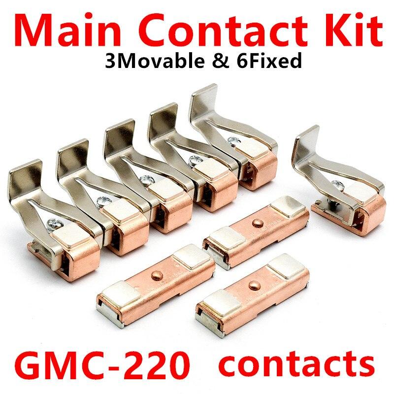 ls contactor accessories,Contact Kit For GMC-180 GMC-220 MC-220A MC-185A Moving And Fixed Contact Kit magnetic contactor parts