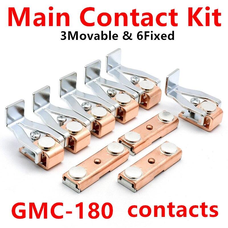 contactor accessories ls,Contact Kit For GMC-180 GMC-220 MC-220A MC-185A Moving And Fixed Contact Kit magnetic contactor parts