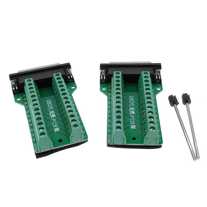 DB25 25pin Adapter RS232 Serial Signals Terminal Module Interface Converter To Terminal DB25 Connector Male Female D sub.