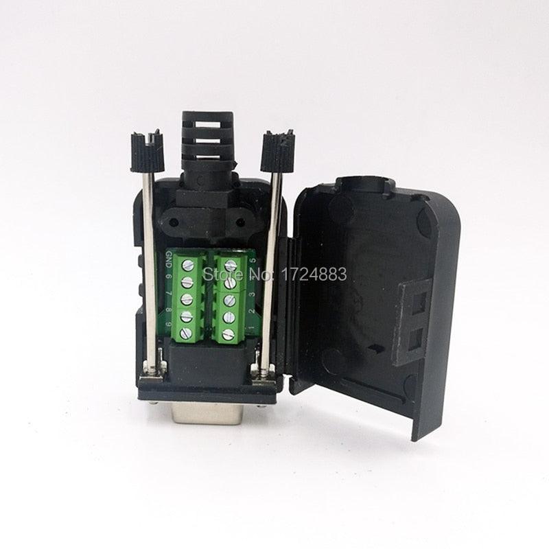 DB9 serial COM RS232 transfer-free Male Female Signals terminals connector D sub 9Pin hole.