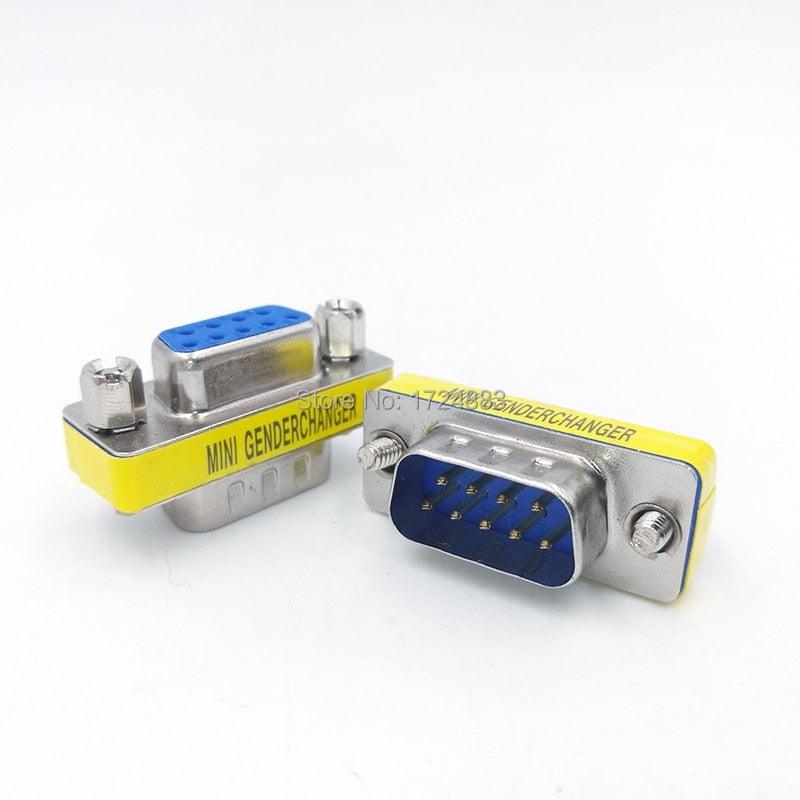 DB9/DB15 MINI Gender Changer adapter RS232 Com D-Sub to Male Female VGA plug connector 9 15pin.