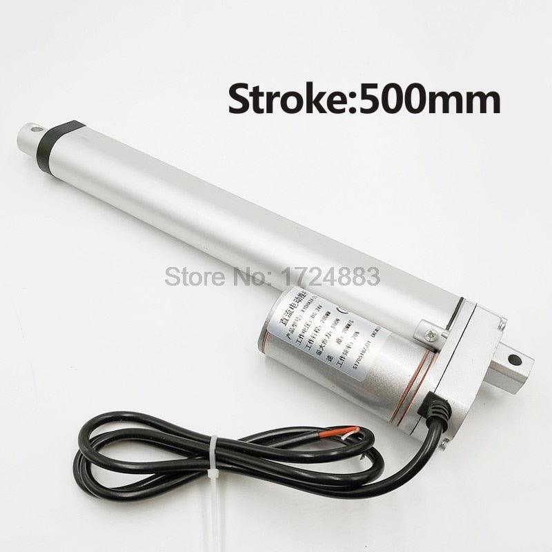 Dc Electric 12V 24V linear actuator dc gear motor 500mm Stroke Linear Motion Controller 100/500/750/900/1100/1300/1500N.