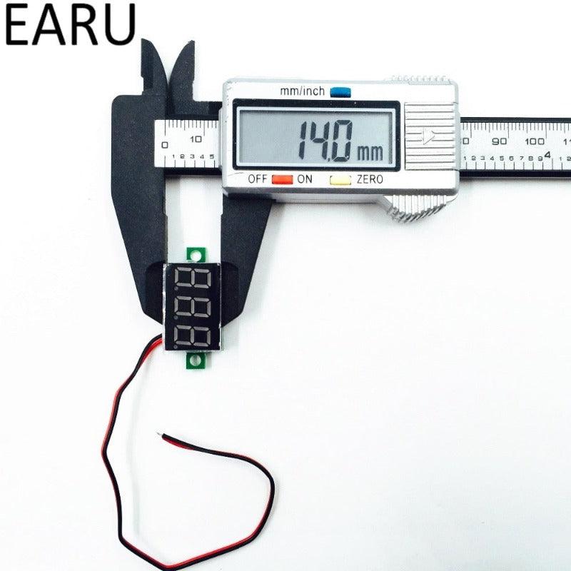 DIY Red Blue Digital LED Mini Display Module DC2.5V-32V DC0-100V Voltmeterad for Motorcycle Car.