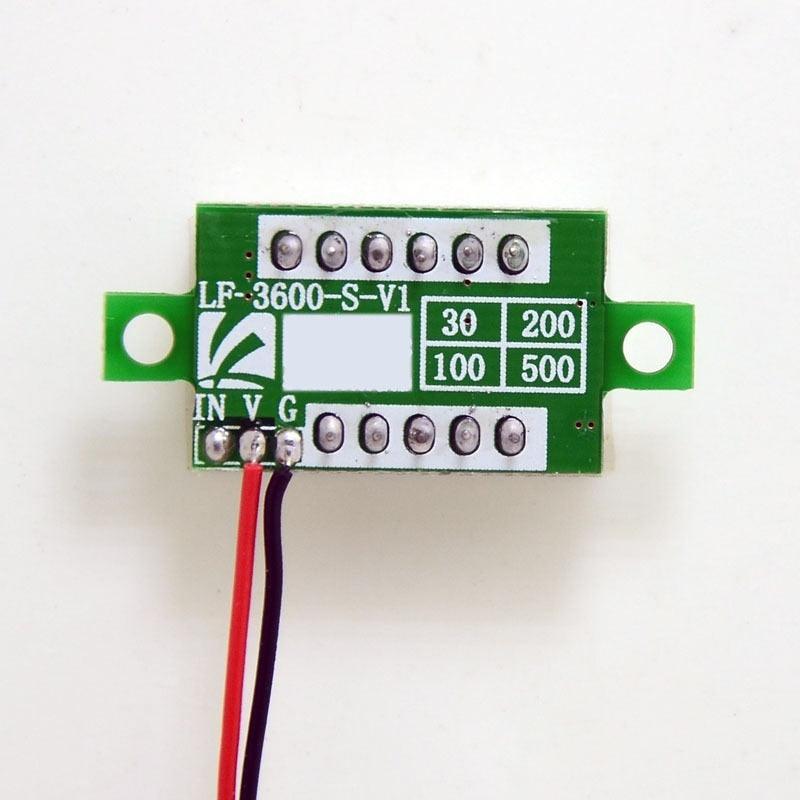 DIY Red Blue Digital LED Mini Display Module DC2.5V-32V DC0-100V Voltmeterad for Motorcycle Car.